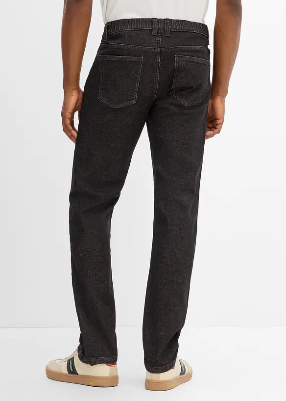 Jeans regular fit straight con vita elasticizzata, bonprix