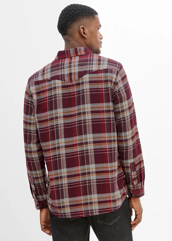 Camicia di flanella in puro cotone, bonprix