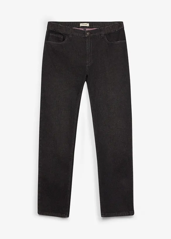 Jeans regular fit straight con vita elasticizzata, bonprix