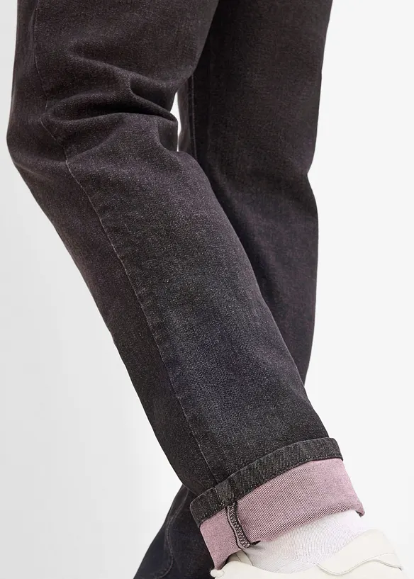 Jeans regular fit straight con vita elasticizzata, bonprix