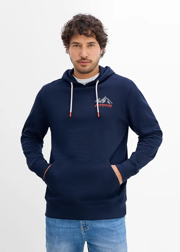 Felpa regular fit con cappuccio, bonprix