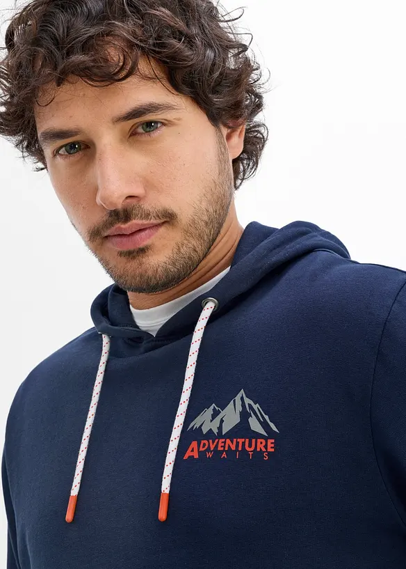 Felpa regular fit con cappuccio, bonprix