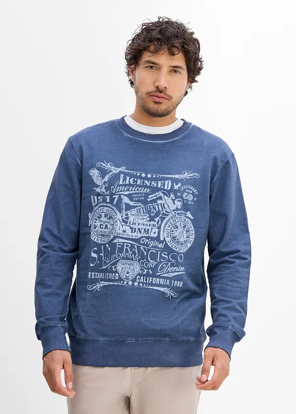Felpa in puro cotone, bonprix