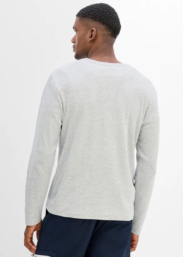 Maglia serafino a maniche lunghe (pacco da 2), bonprix