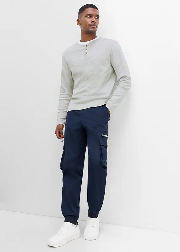 Maglia serafino a maniche lunghe (pacco da 2), bonprix