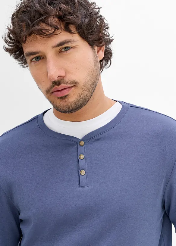 Maglia serafino a maniche lunghe (pacco da 2), bonprix