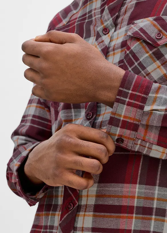 Camicia di flanella in puro cotone, bonprix