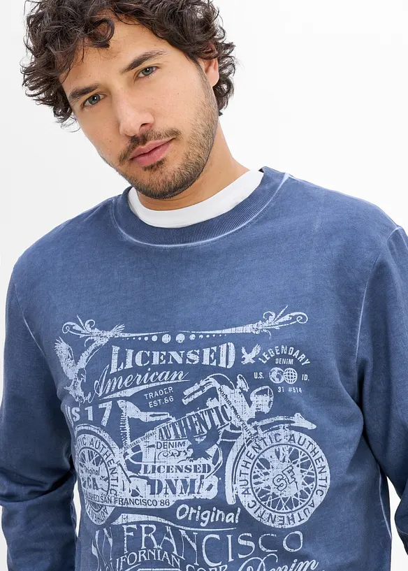 Felpa in puro cotone, bonprix