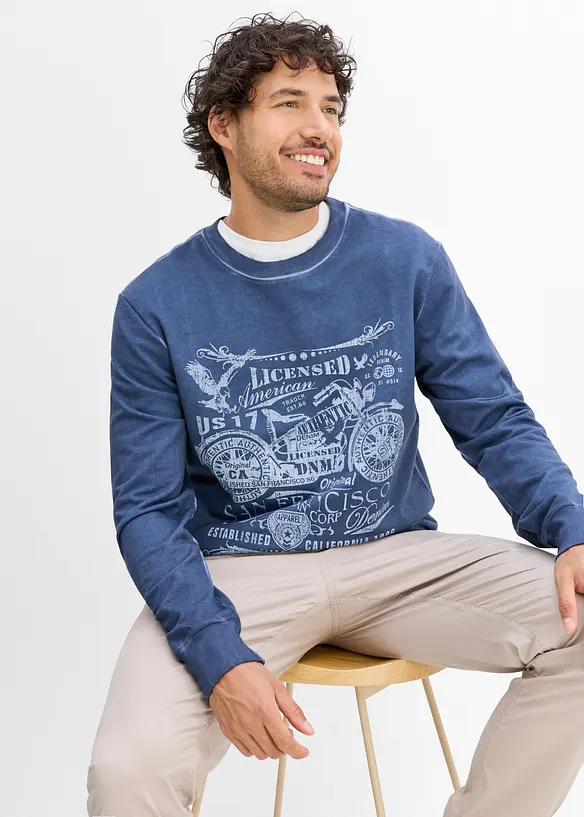 Felpa in puro cotone, bonprix