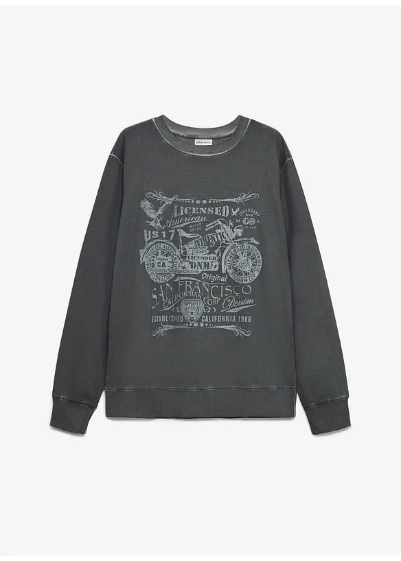Felpa in puro cotone, bonprix