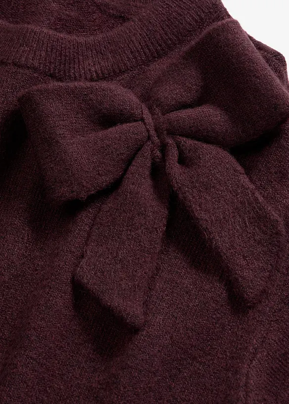 Abito in maglia con fiocco, bonprix