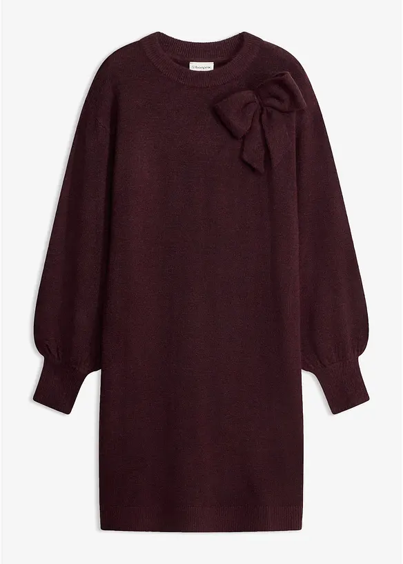 Abito in maglia con fiocco, bonprix