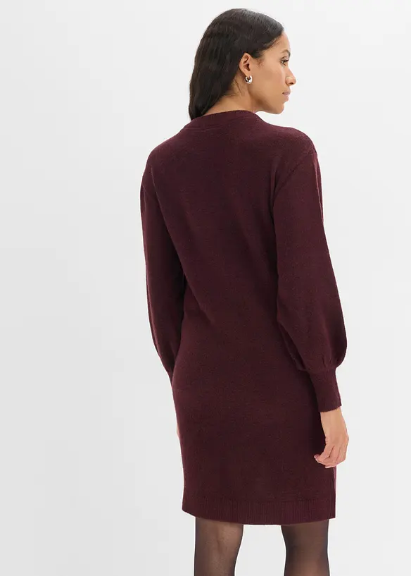 Abito in maglia con fiocco, bonprix