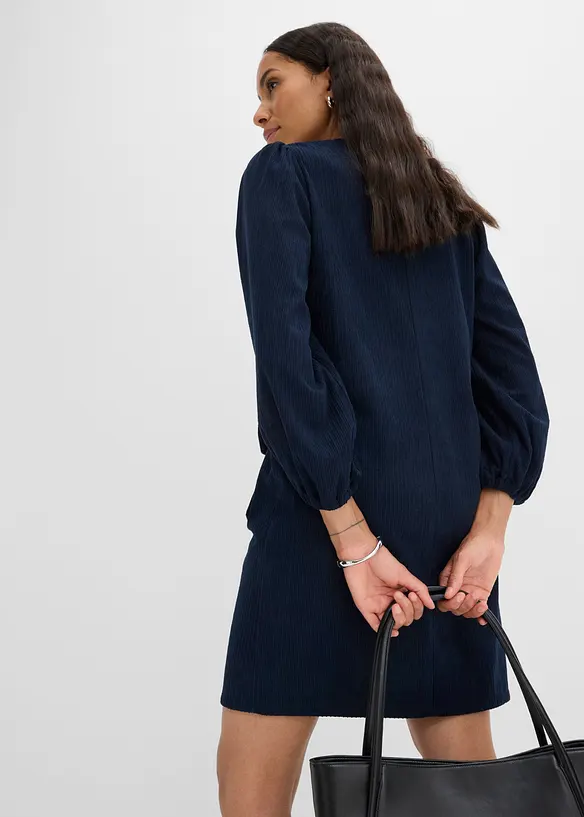 Abito in velluto con tasche, bonprix