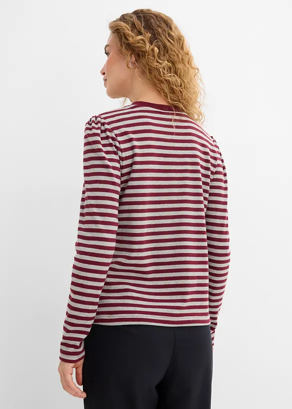 Maglia a maniche lunghe in misto cotone pesante, bonprix