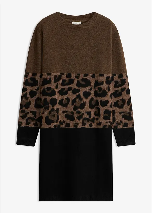 Abito in maglia jacquard, bonprix