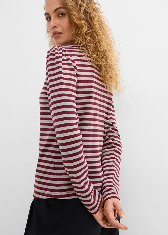 Maglia a maniche lunghe in misto cotone pesante, bonprix