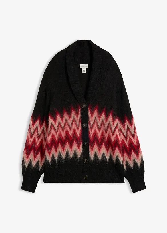 Cardigan con motivo norvegese, bonprix