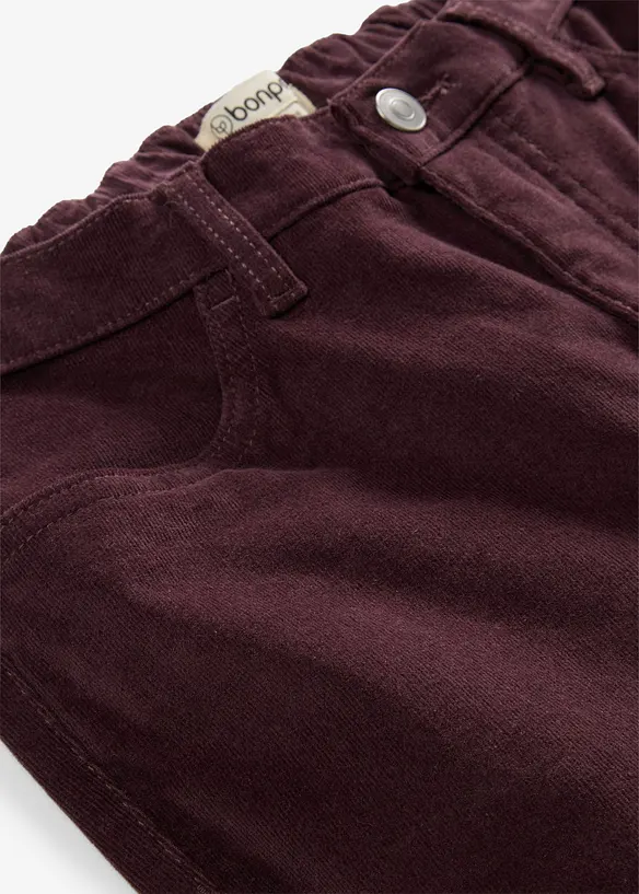 Pantaloni bootcut in velluto a coste di misto cotone, bonprix