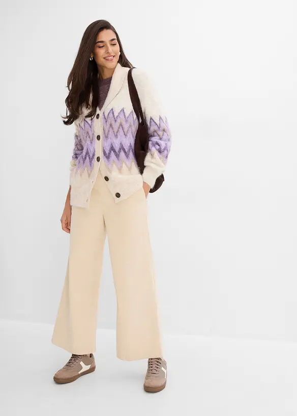 Cardigan con motivo norvegese, bonprix