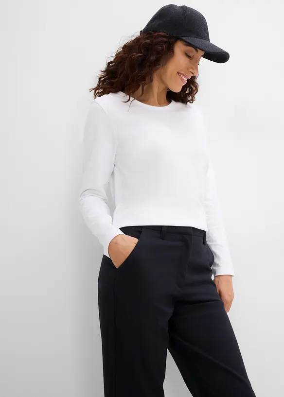 Pantaloni in misto viscosa, bonprix