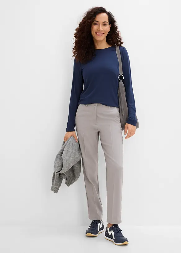 Pantaloni in misto viscosa, bonprix