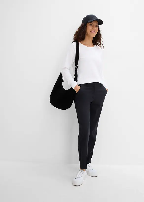 Pantaloni in misto viscosa, bonprix