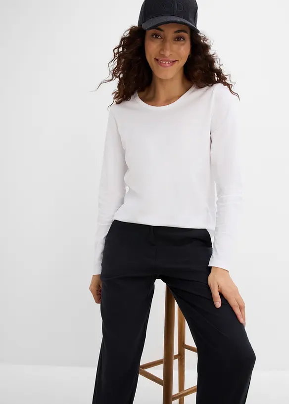 Pantaloni in misto viscosa, bonprix