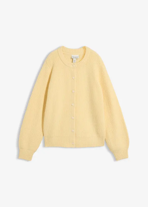 Cardigan con bottoni a forma di cuore, bonprix