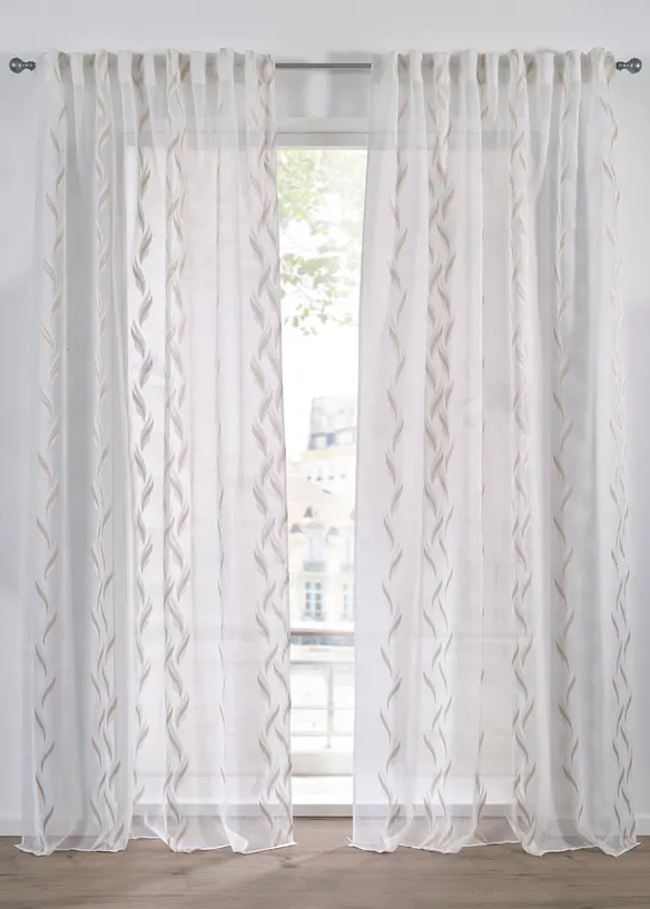 Tenda jacquard semitrasparente (pacco da 1), bonprix