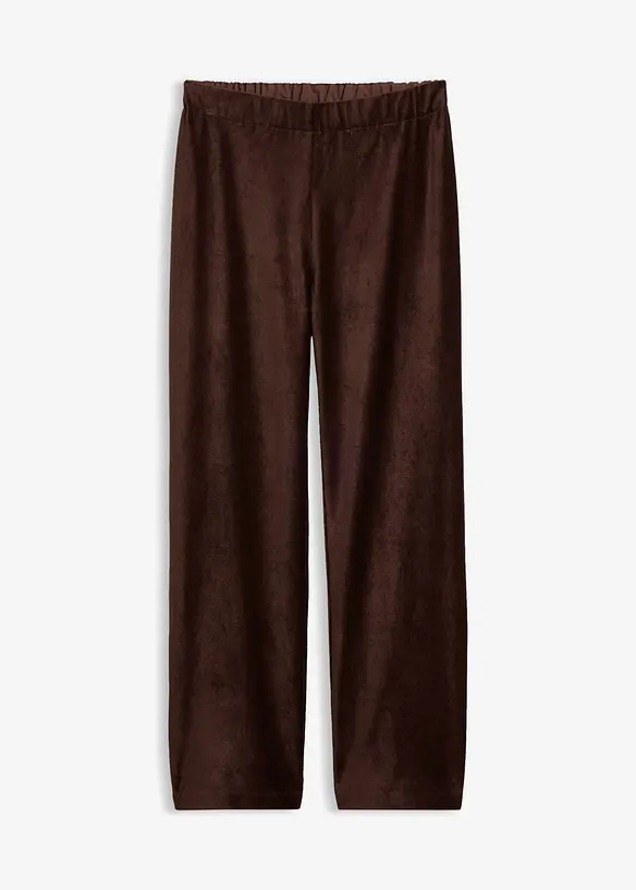 Pantaloni di velluto con vita elasticizzata, bonprix