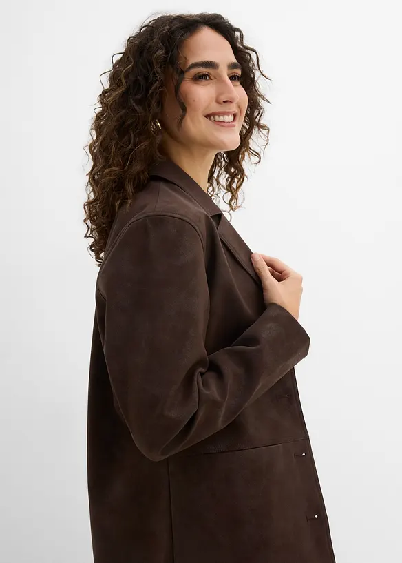 Blazer in similpelle scamosciata, bonprix