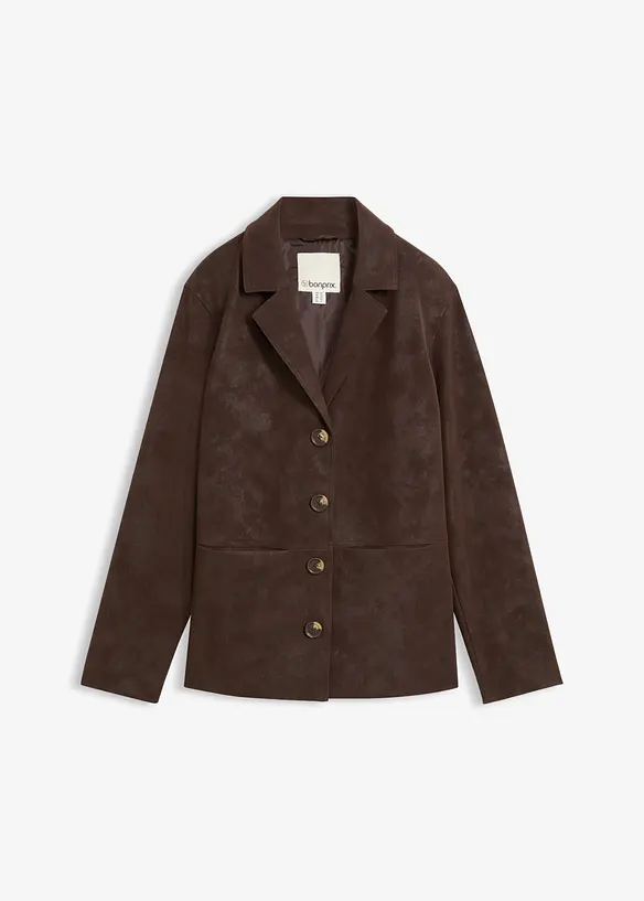 Blazer in similpelle scamosciata, bonprix