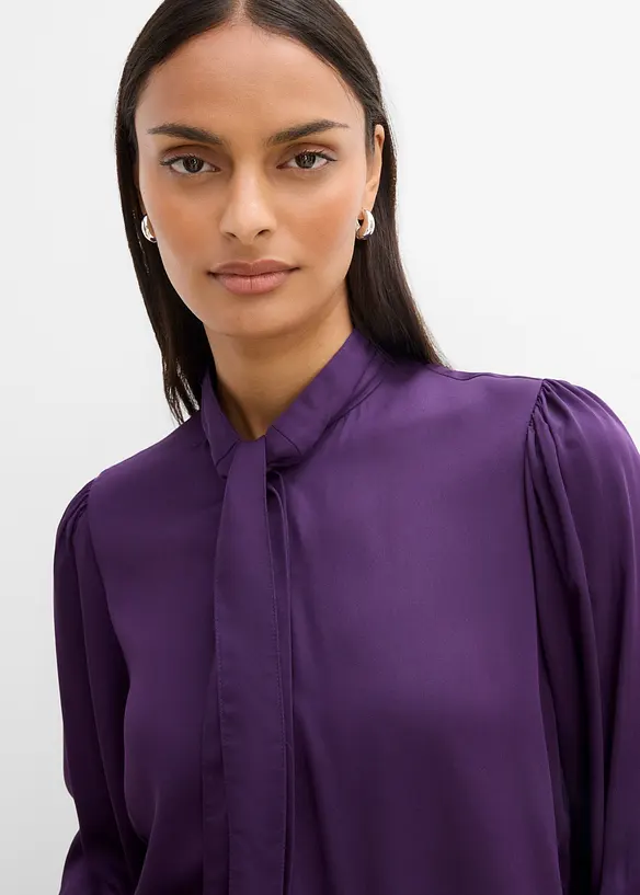 Blusa in puro modal con sciarpina integrata, bonprix