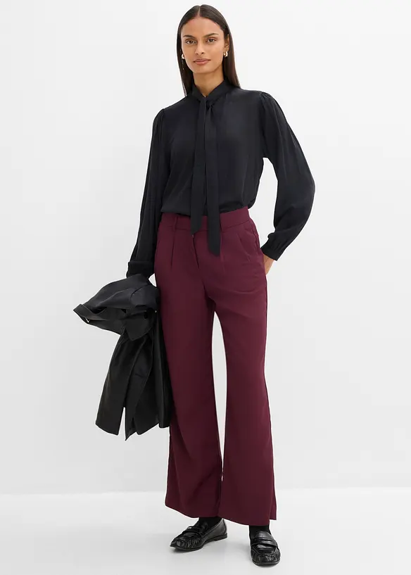 Blusa in puro modal con sciarpina integrata, bonprix