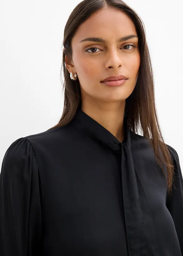 Blusa in puro modal con sciarpina integrata, bonprix