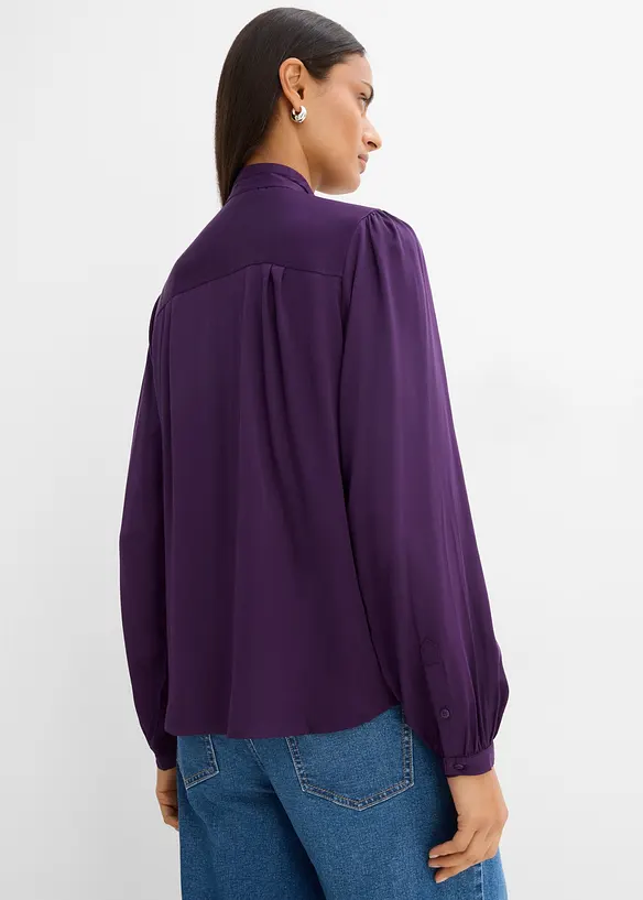 Blusa in puro modal con sciarpina integrata, bonprix