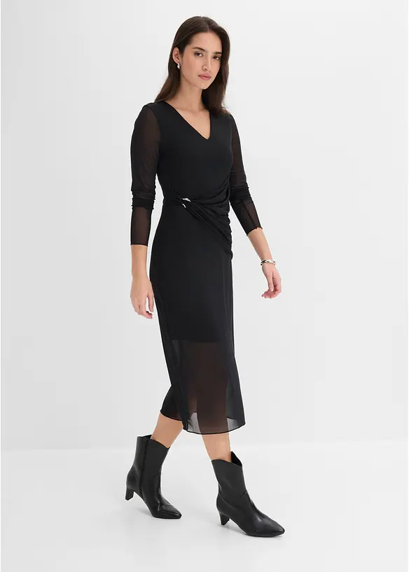 Abito di jersey sciancrato, bonprix