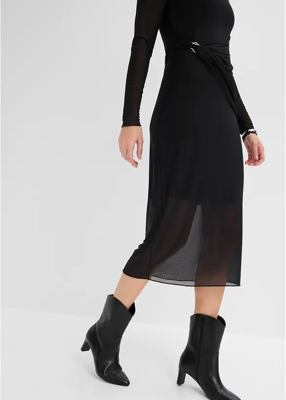 Abito di jersey sciancrato, bonprix