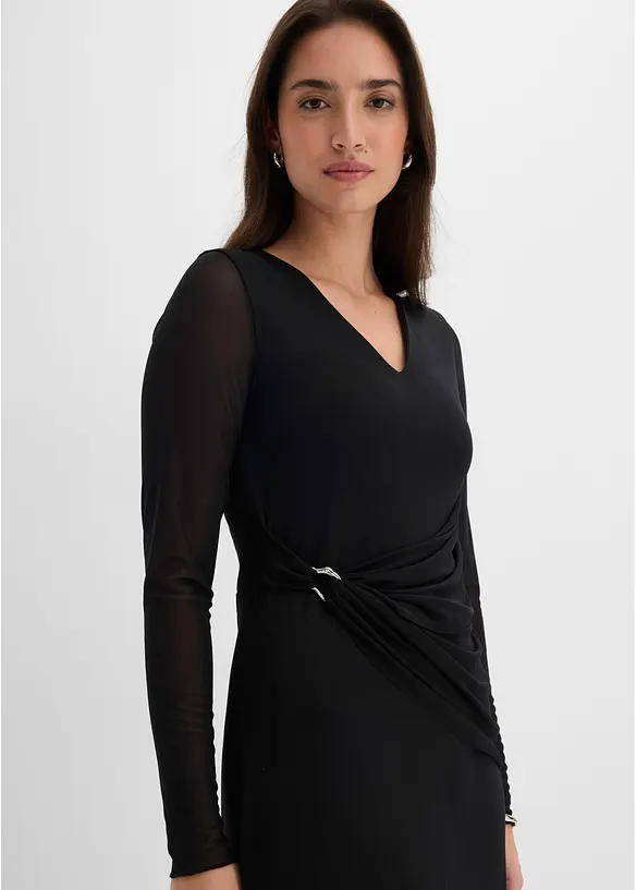 Abito di jersey sciancrato, bonprix