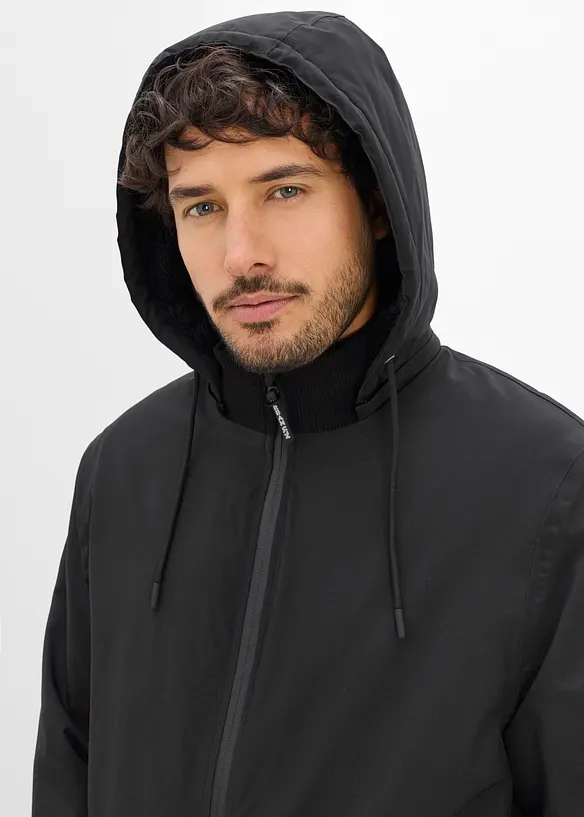 Bomber invernale impermeabile con caldo e morbido pile effetto peluche., bonprix