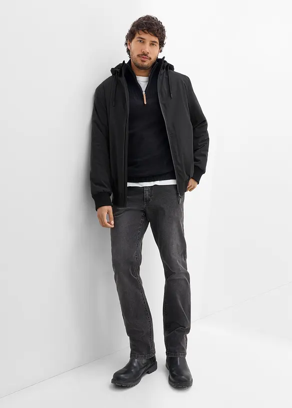 Bomber invernale impermeabile con caldo e morbido pile effetto peluche., bonprix