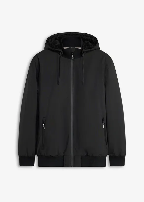Bomber invernale impermeabile con caldo e morbido pile effetto peluche., bonprix