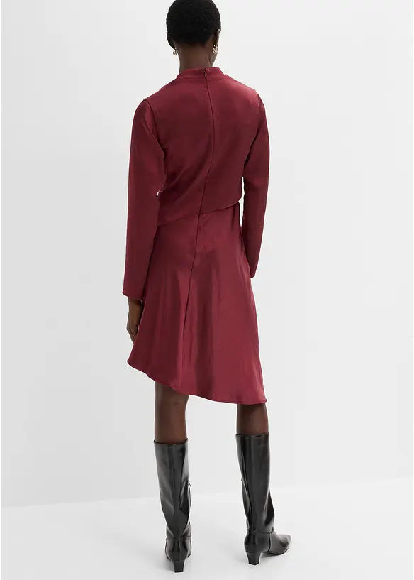 Abito midi in satin, bonprix