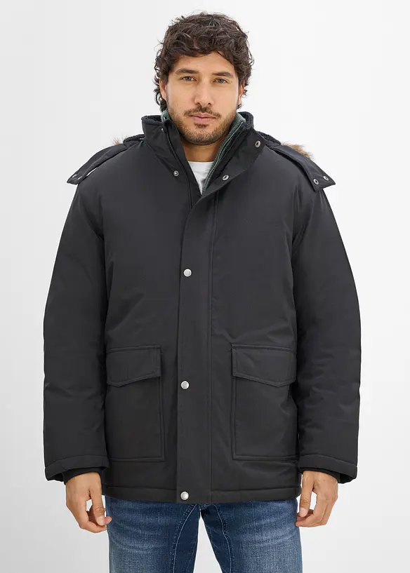 Parca tecnico impermeabile con cappuccio staccabile, bonprix