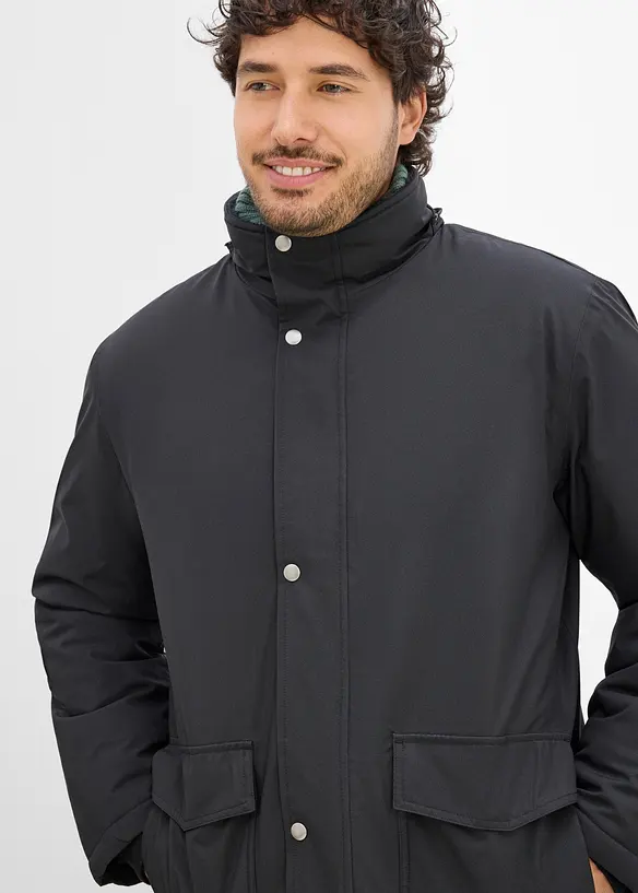 Parca tecnico impermeabile con cappuccio staccabile, bonprix