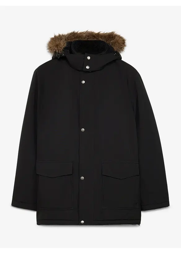 Parca tecnico impermeabile con cappuccio staccabile, bonprix