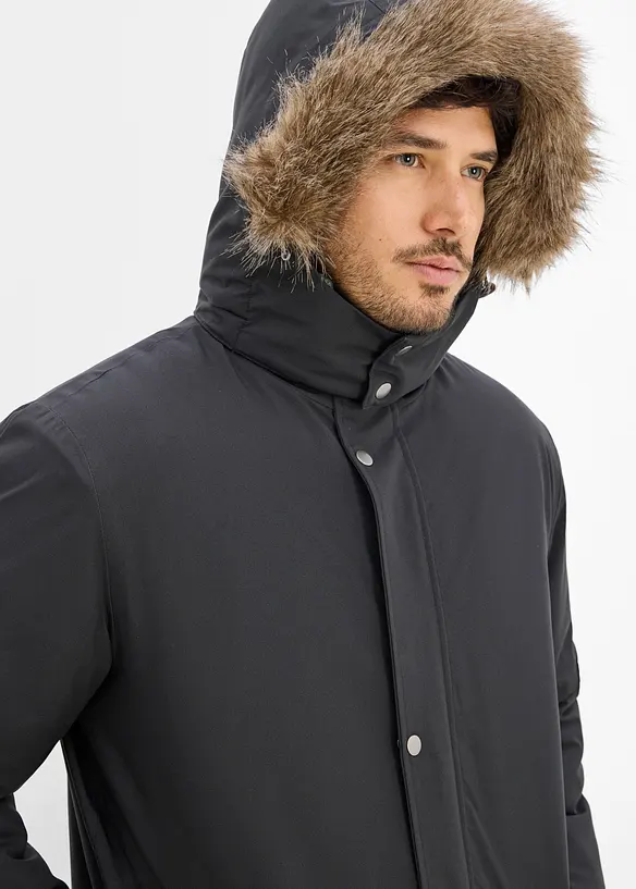 Parca tecnico impermeabile con cappuccio staccabile, bonprix
