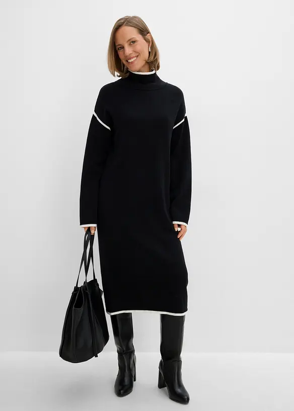 Abito in maglia di misto cotone, bonprix