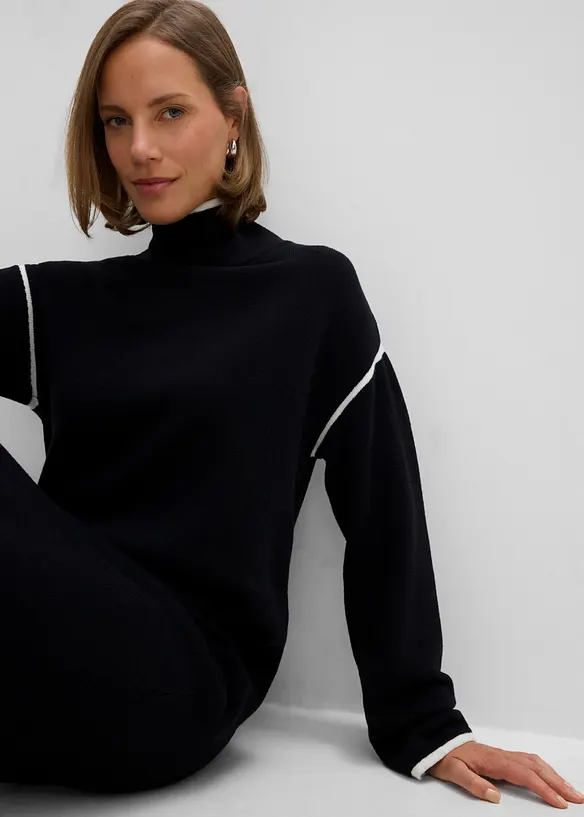 Abito in maglia di misto cotone, bonprix
